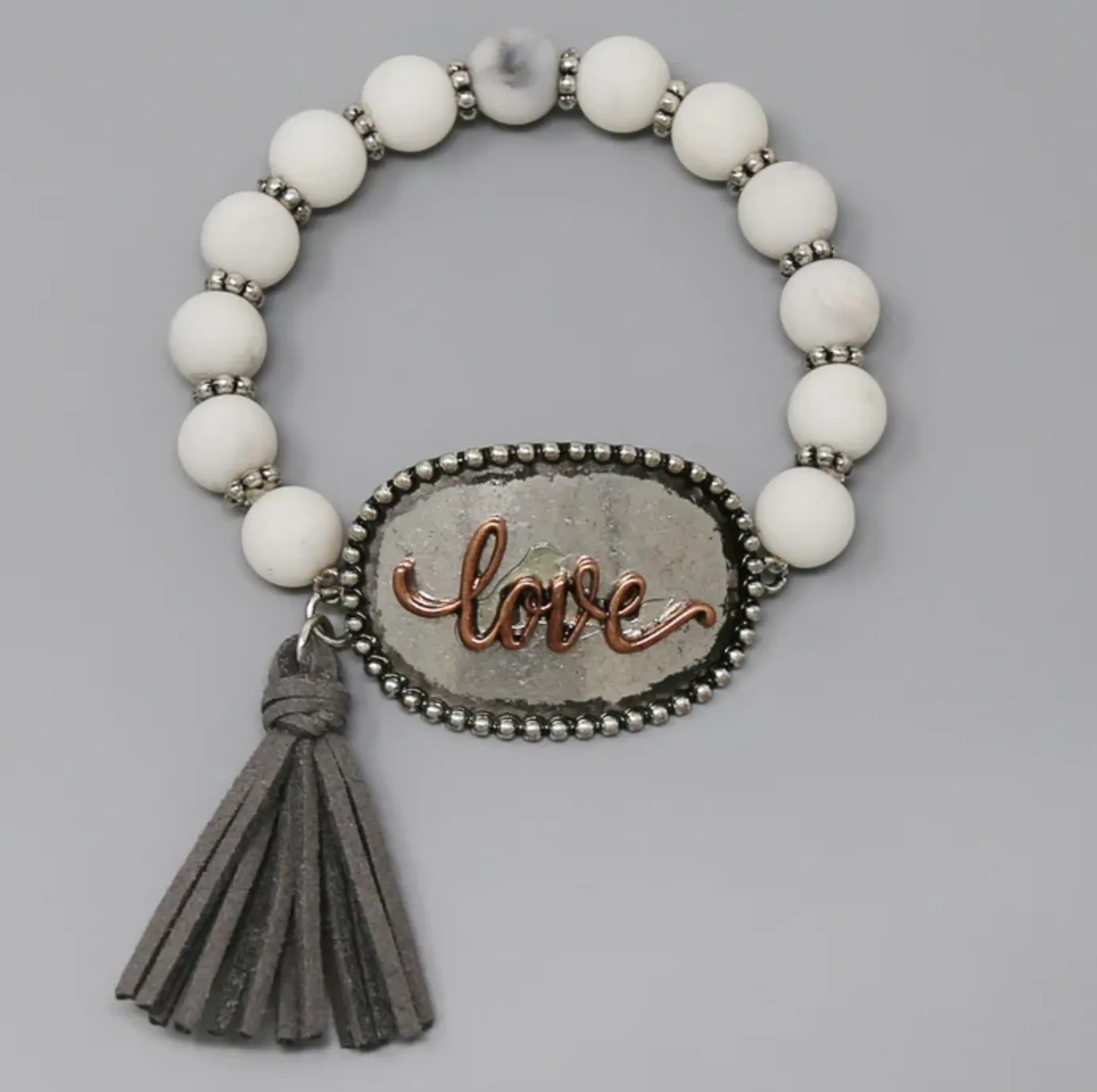 Love Bead Tassel Bracelets (3 Colors)