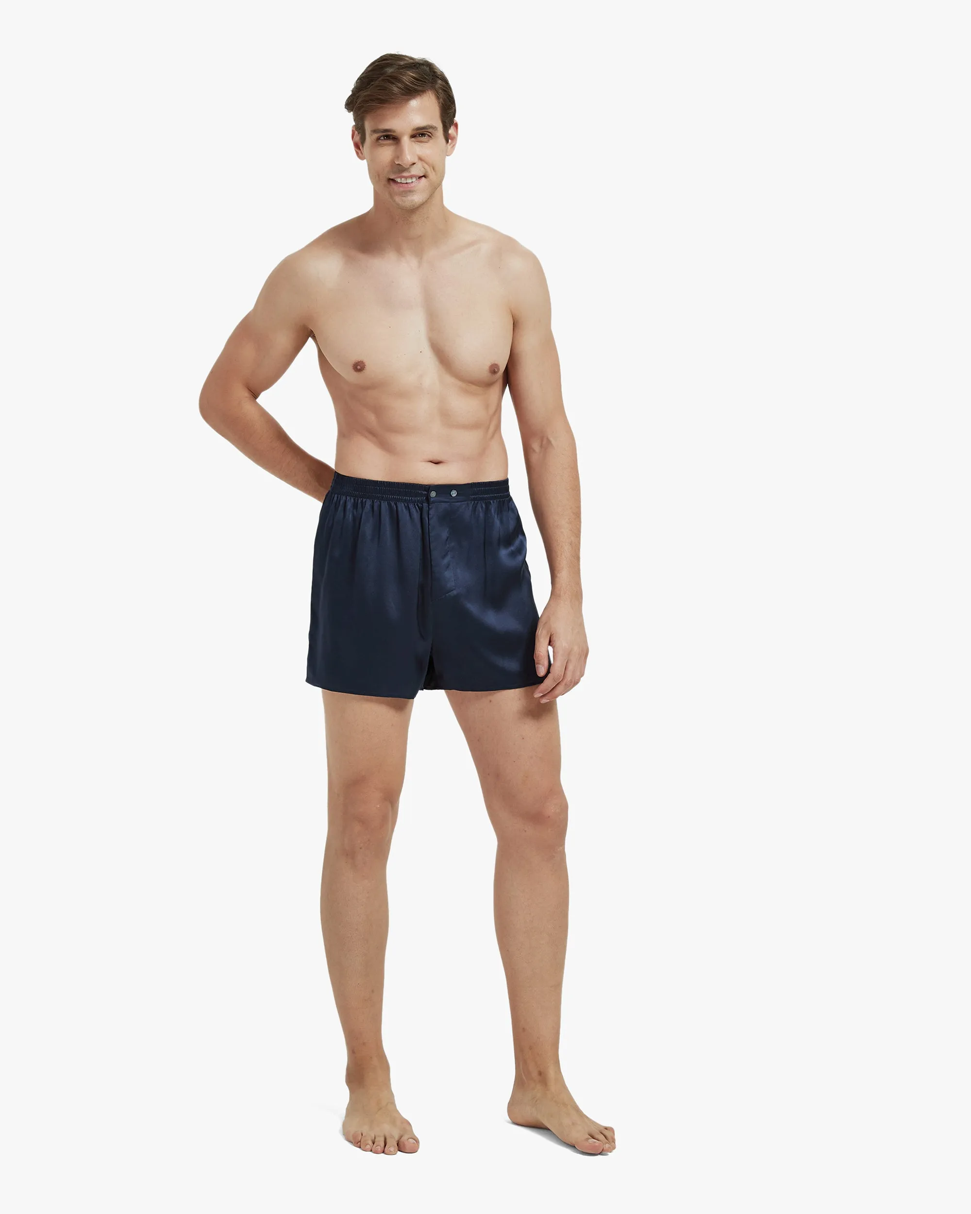 Luxury Fitted Draping Silk Boxer