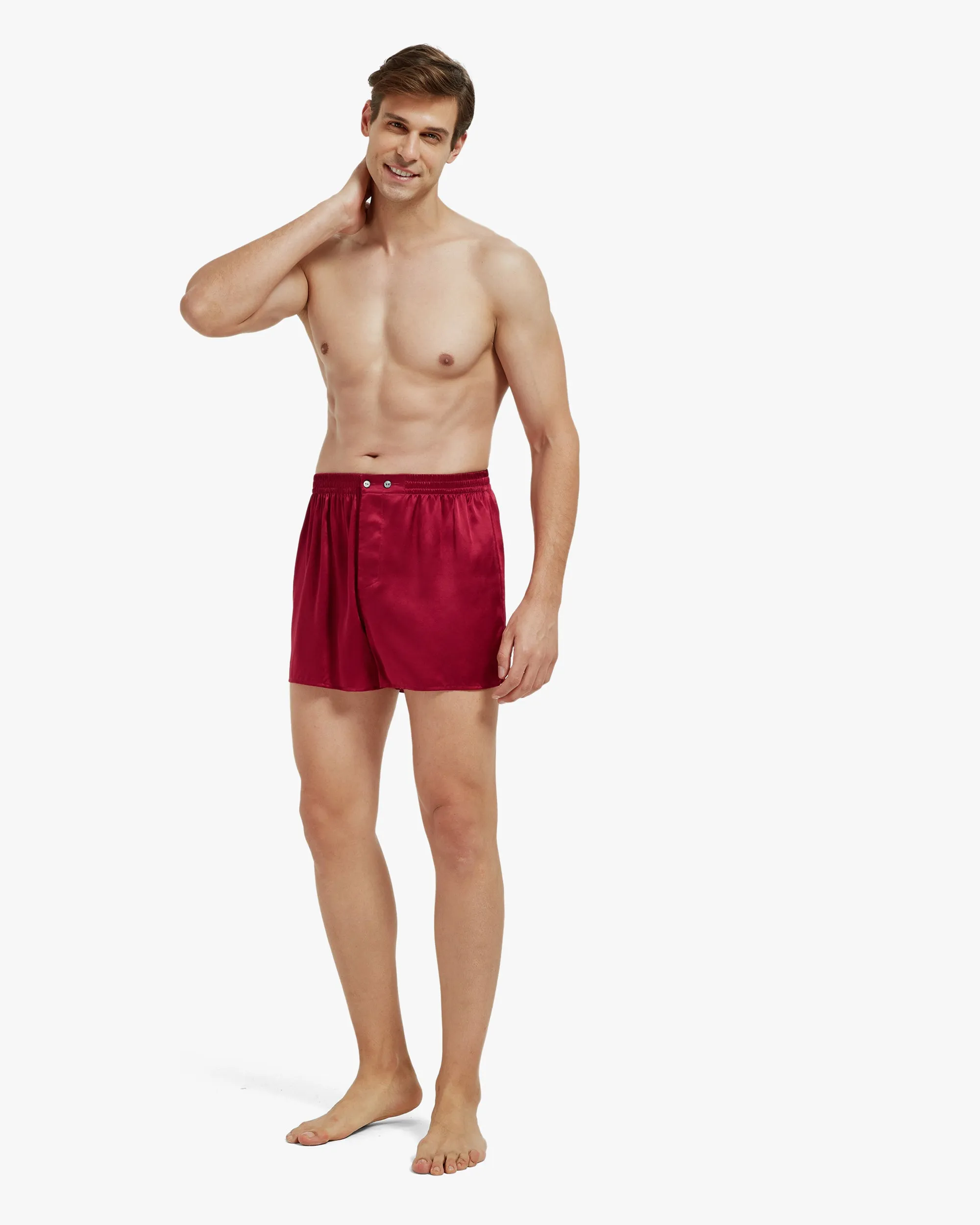 Luxury Fitted Draping Silk Boxer