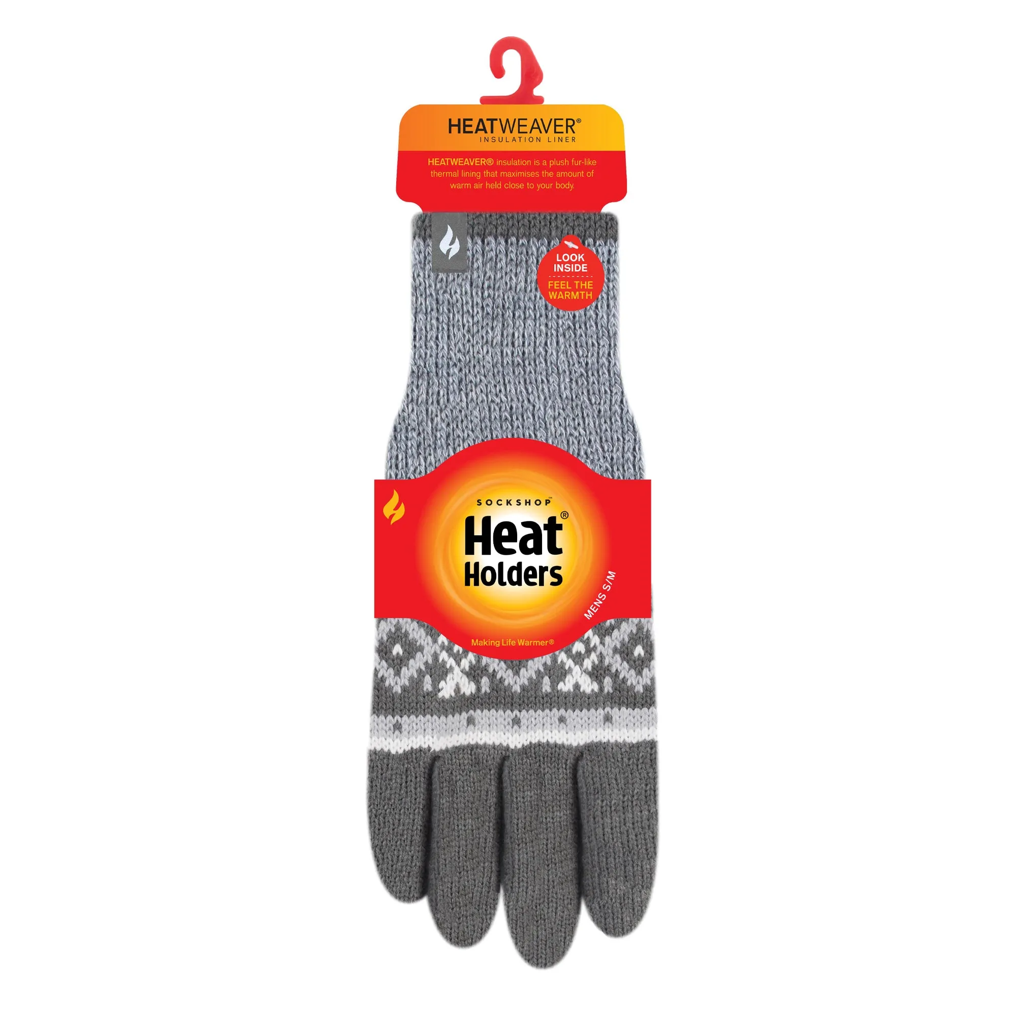 Mens Karlstad Thermal Gloves - Light Grey