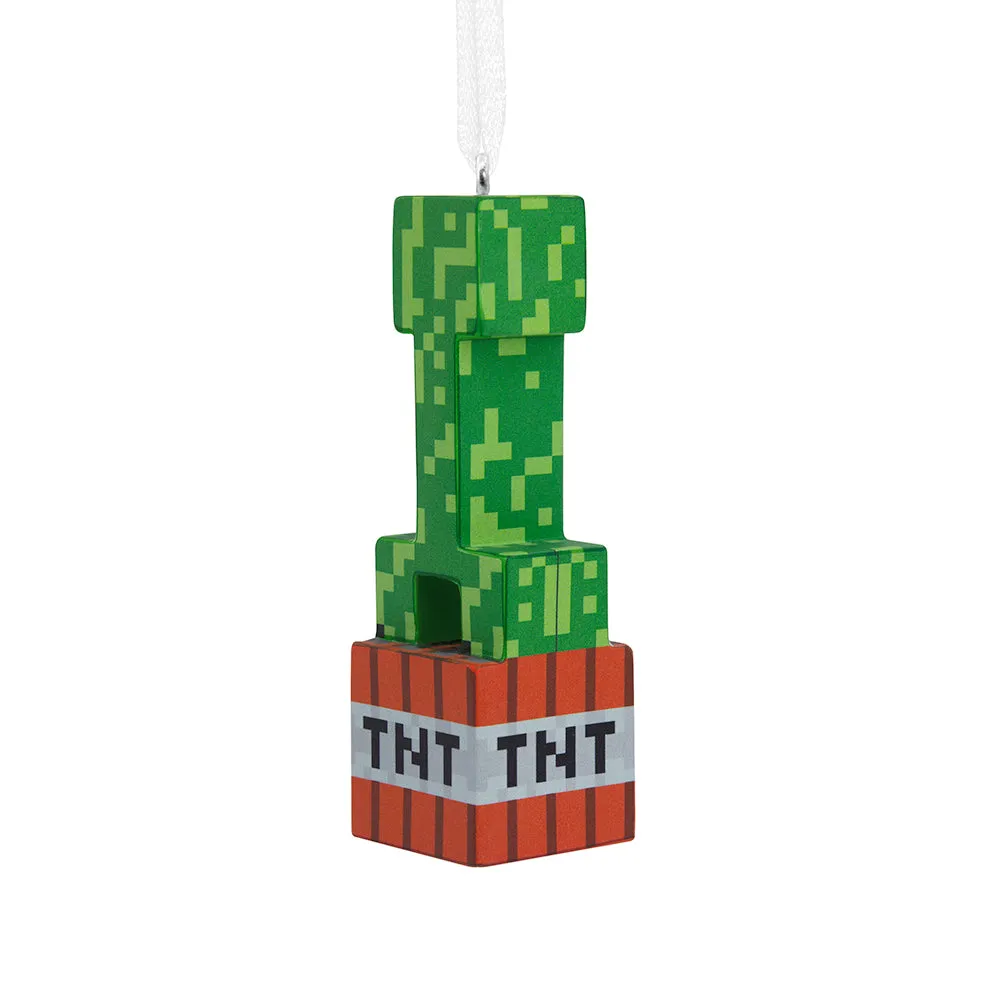 Minecraft Creeper on TNT Block Ornament