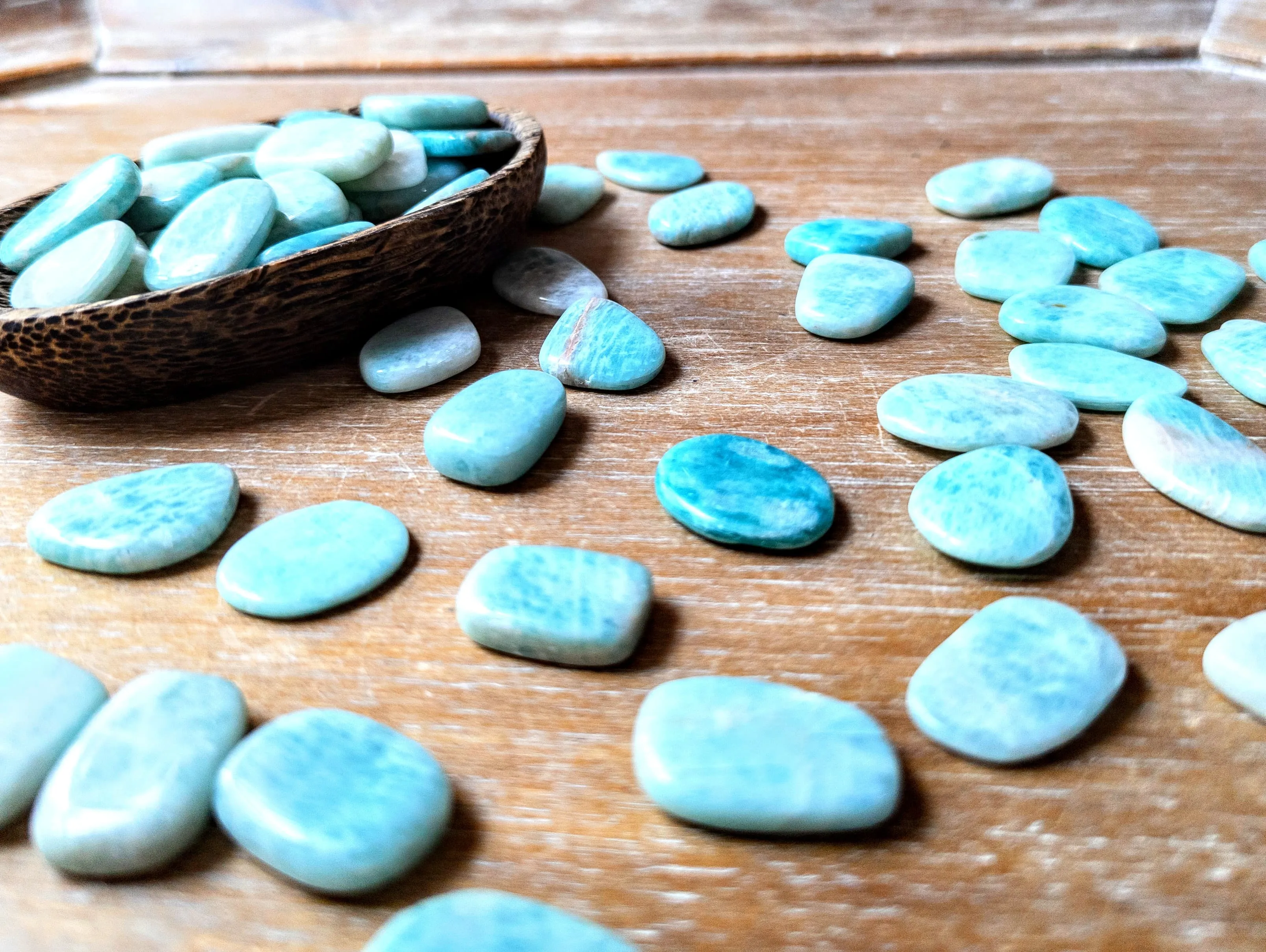 Mini Amazonite Flat Pieces