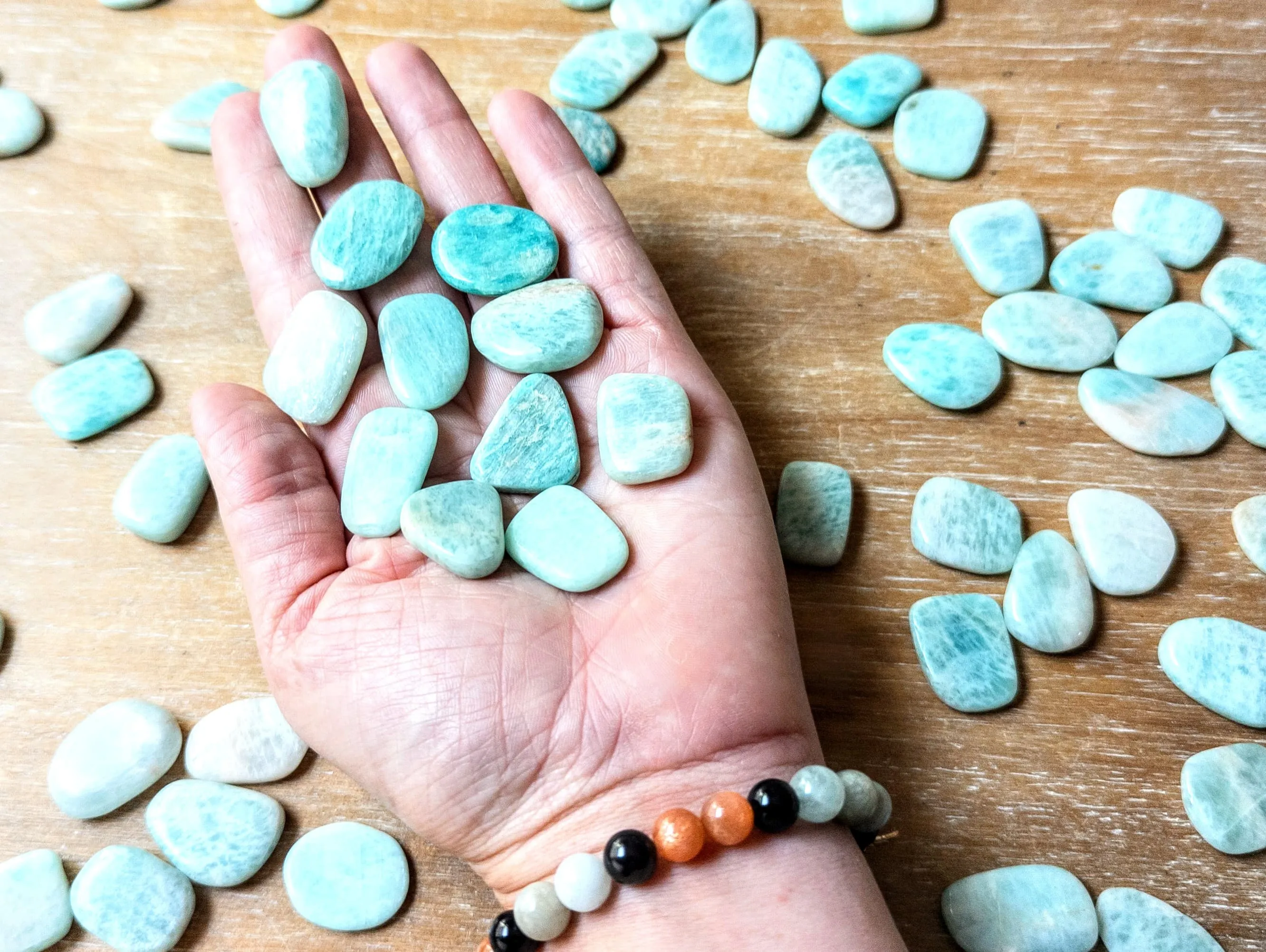 Mini Amazonite Flat Pieces