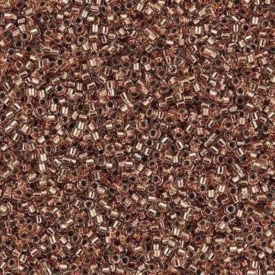 Miyuki Boncuk, Miyuki Delica 11/0 DB0037 Copper-Lined Crystal Clear