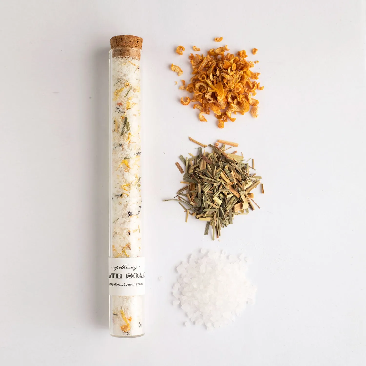 Nectar Republic - Bath Salts Soak Tube 2 oz - Grapefruit Lemongrass