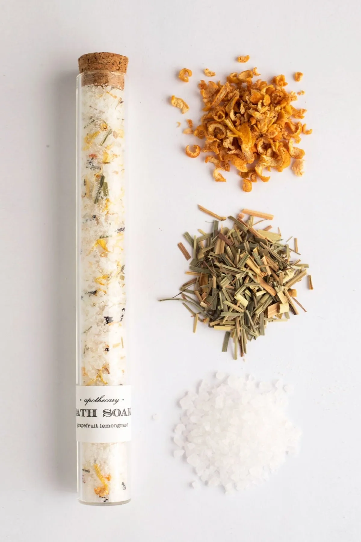 Nectar Republic - Bath Salts Soak Tube 2 oz - Grapefruit Lemongrass