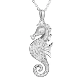 Pavé Magical Reef Seahorse Pendant