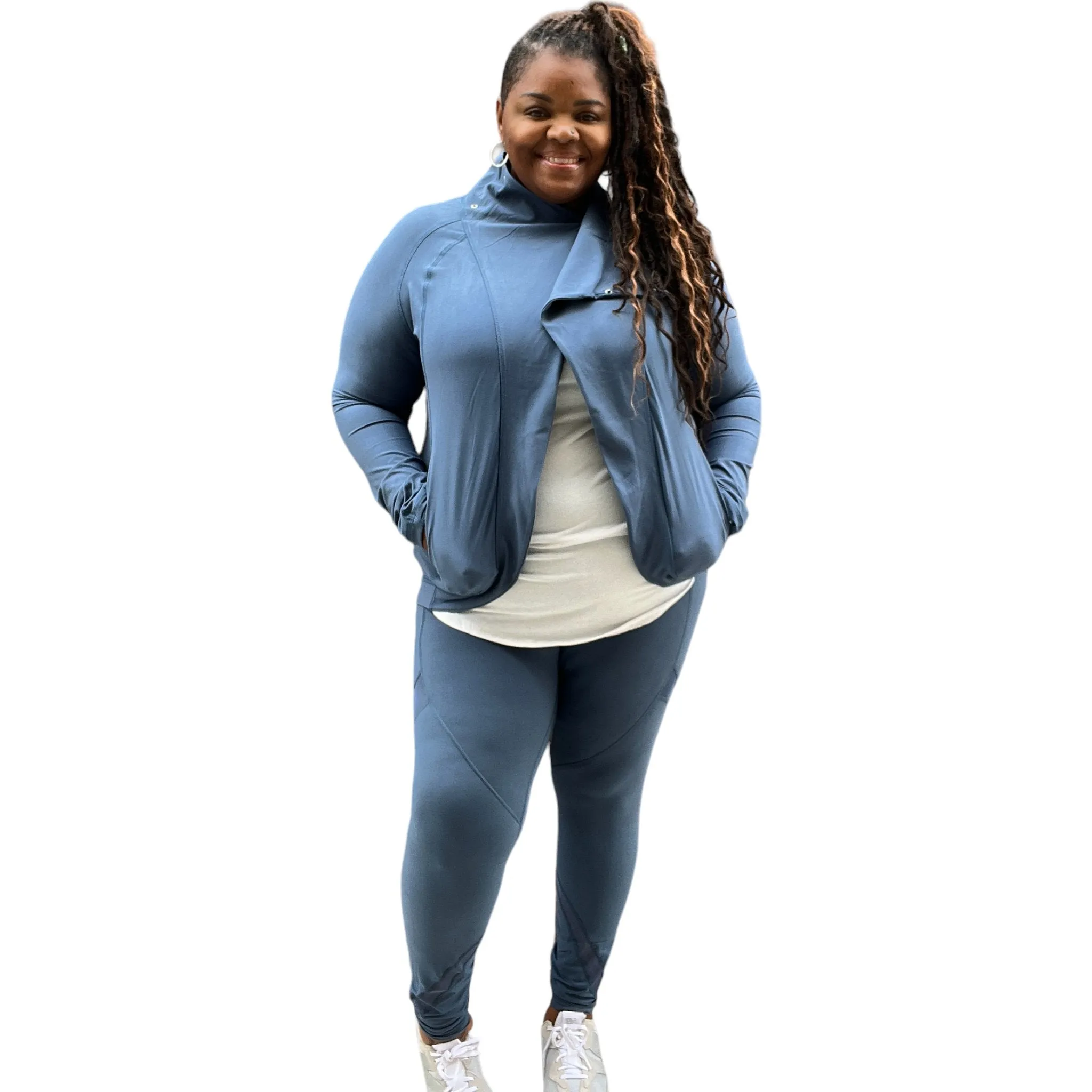 Plus Size Sporty Cowl Next Activewear Set