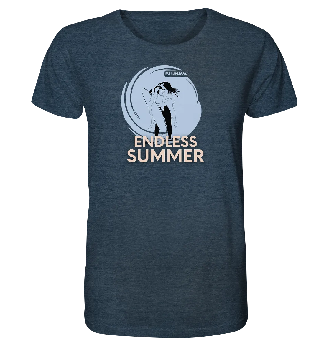 "Endless Summer Vibes" - Herren Premium Organic Shirt (meliert)