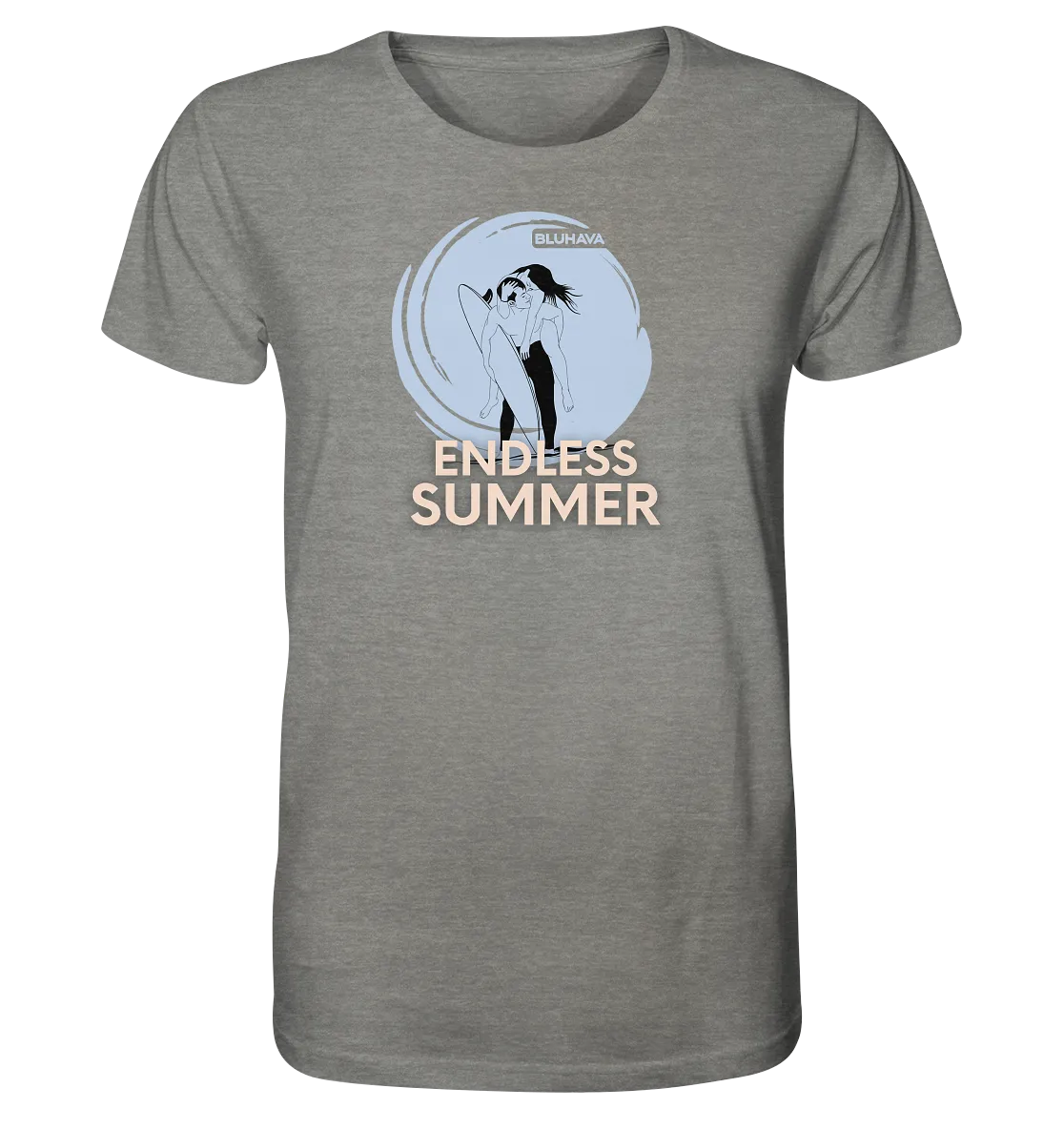 "Endless Summer Vibes" - Herren Premium Organic Shirt (meliert)