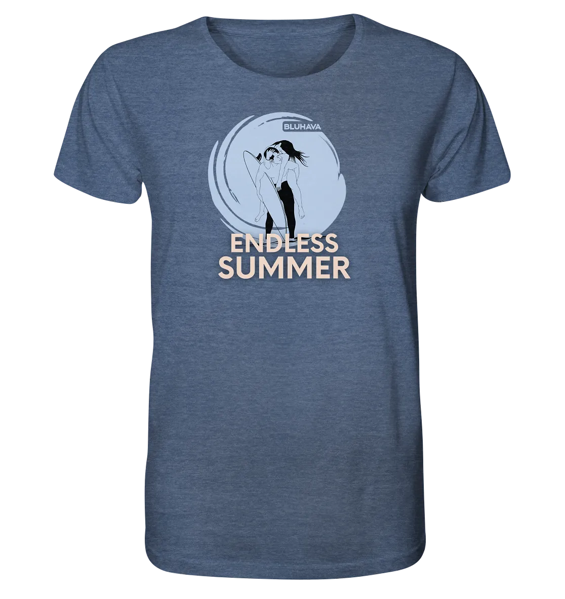 "Endless Summer Vibes" - Herren Premium Organic Shirt (meliert)