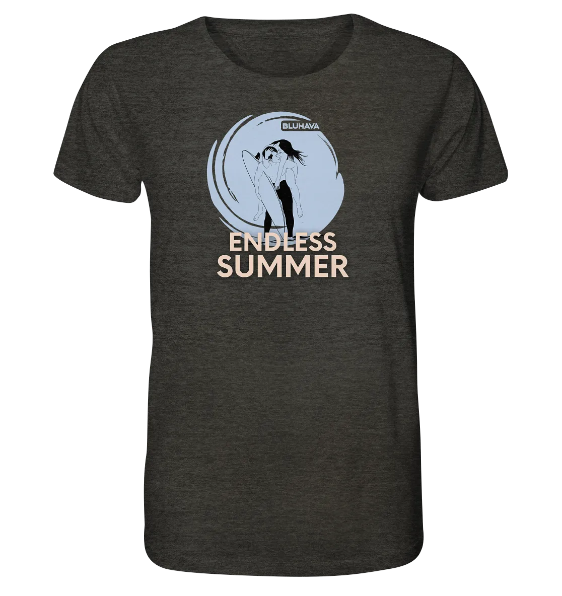 "Endless Summer Vibes" - Herren Premium Organic Shirt (meliert)