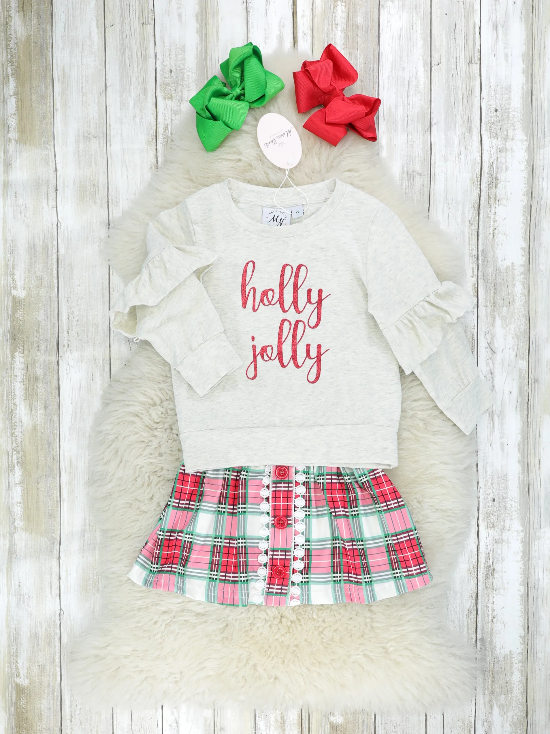 "Holly Jolly" Plaid Outfit