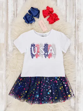 "USA" Sparkly Tulle Outfit