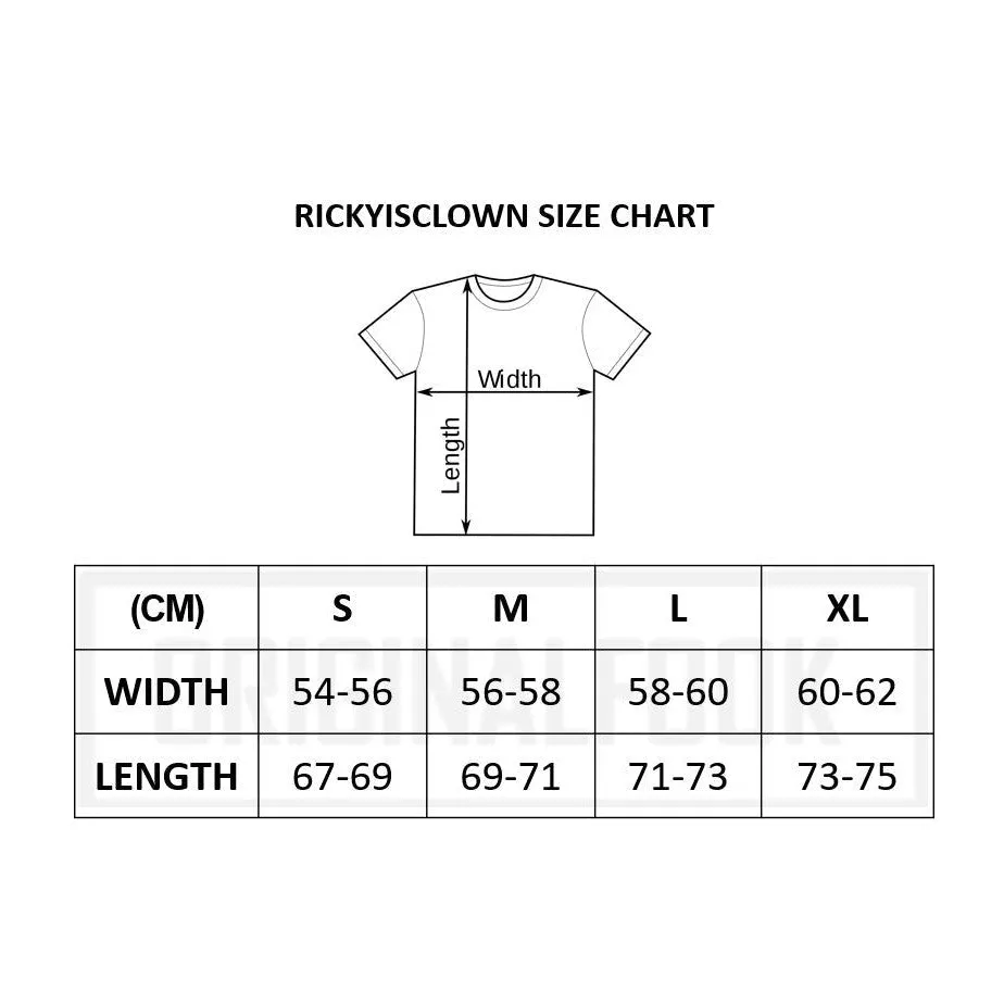 Rickyisclown [RIC] Blue Flame Smiley Tee Black [R8210329c-V6]