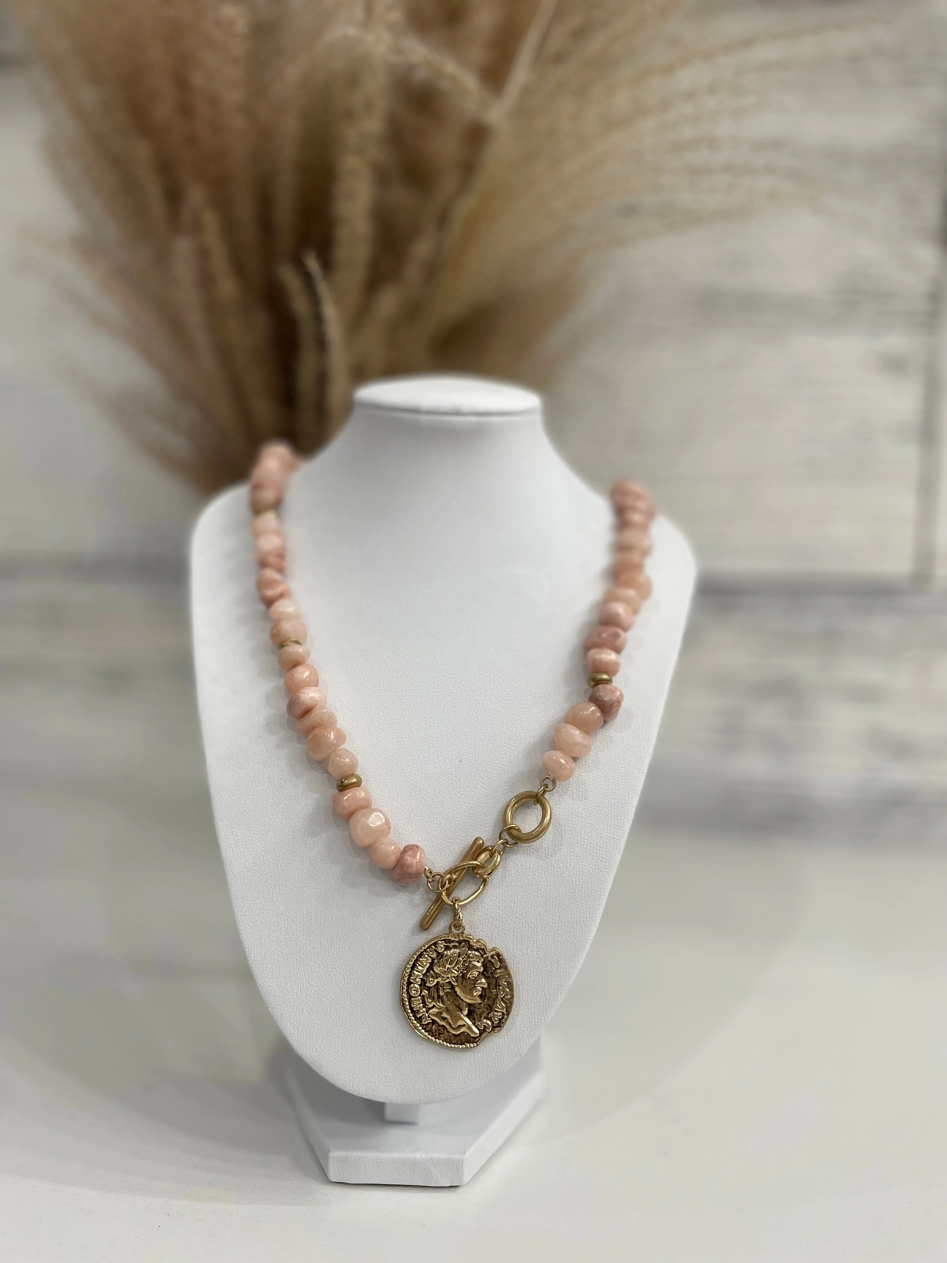 Roman Necklace  - Pink