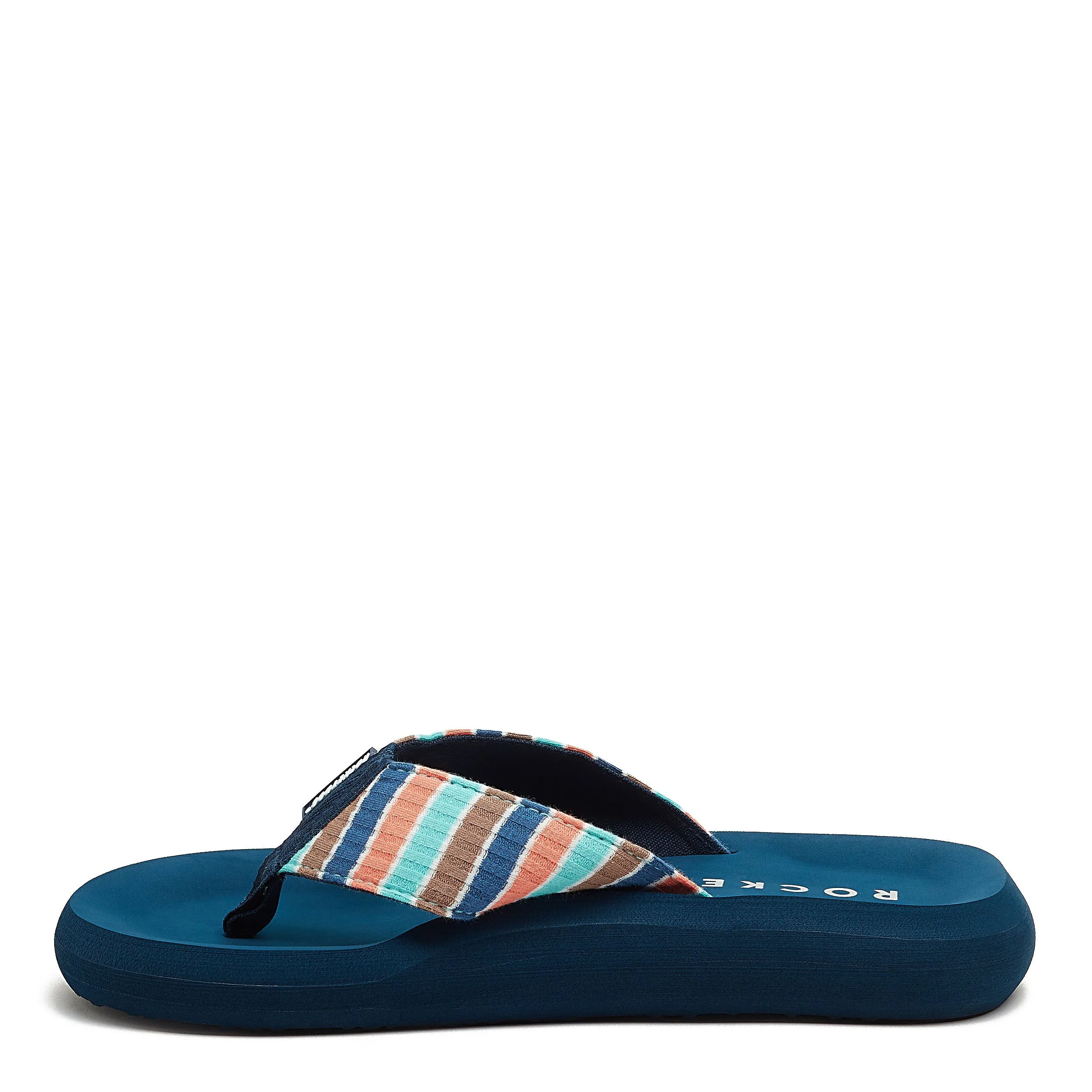 Spotlight Blue Coastal Stripe Flip-Flops