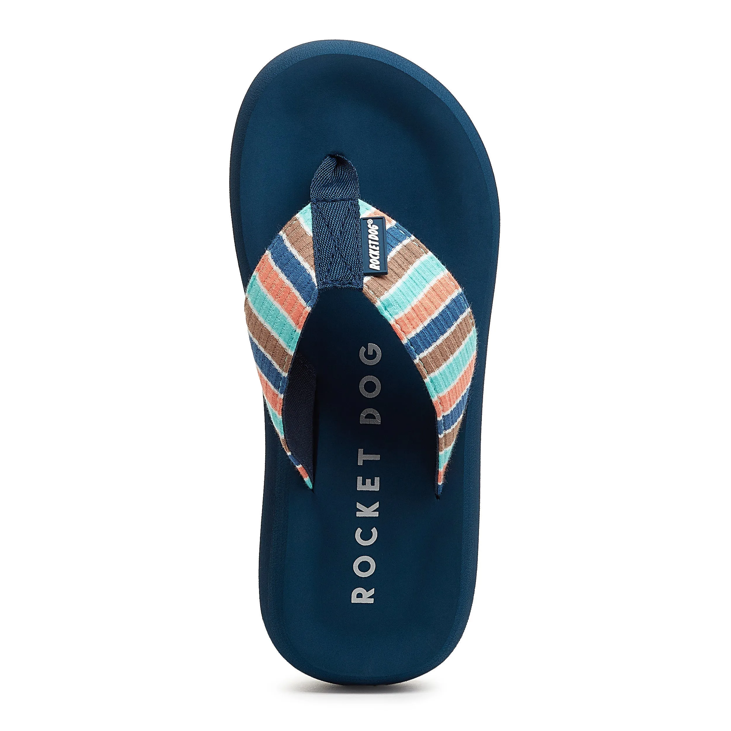 Spotlight Blue Coastal Stripe Flip-Flops