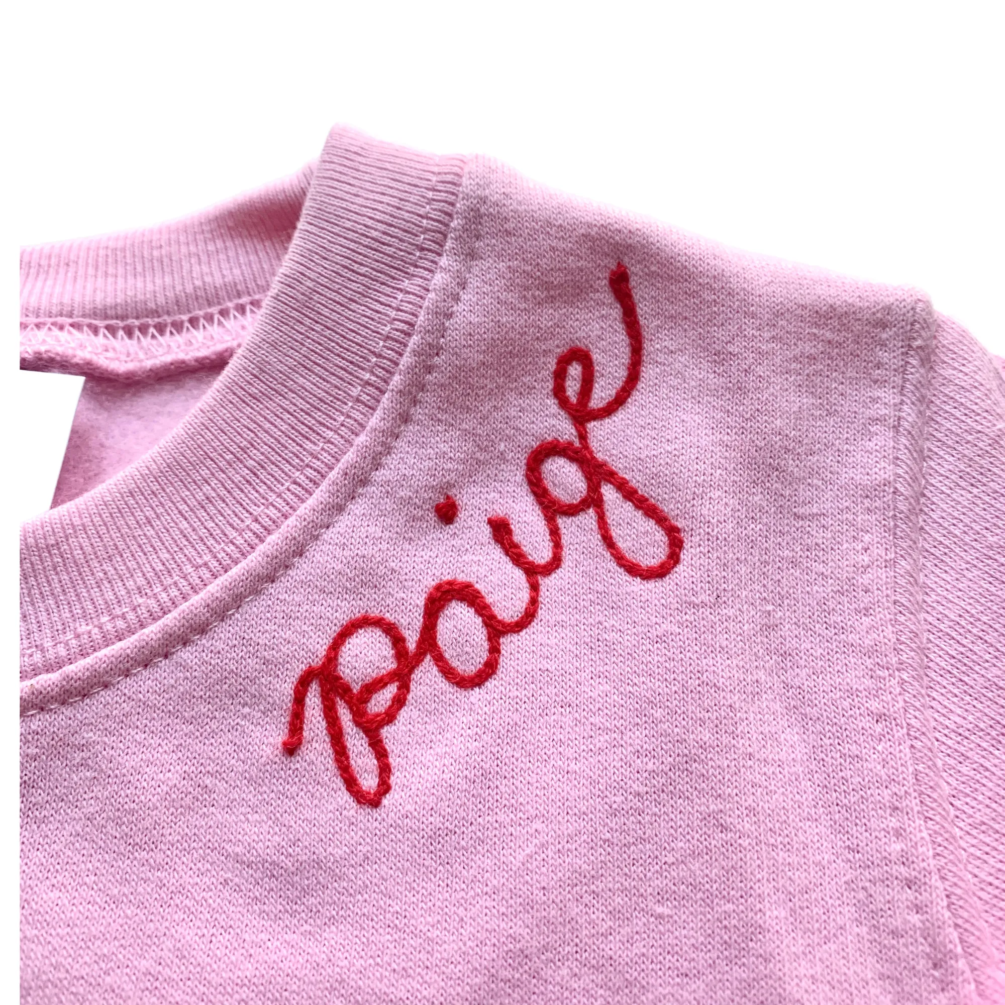 The Kids Chainstitch Sweatshirt - Pink