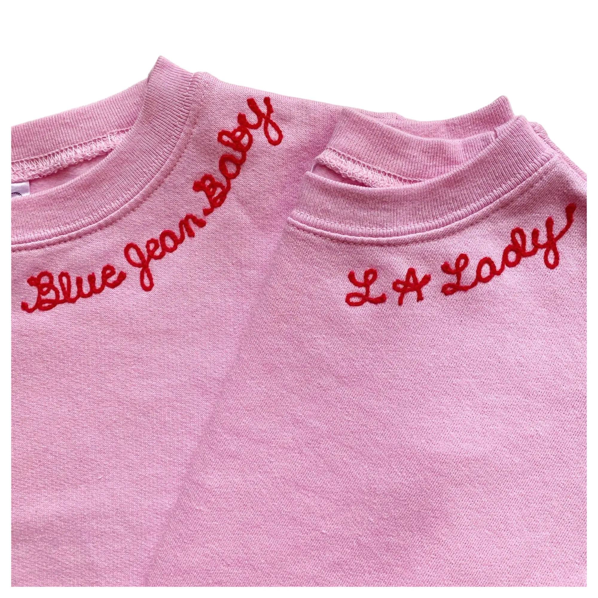 The Kids Chainstitch Sweatshirt - Pink