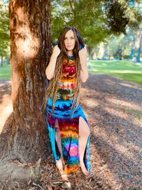 Tie Dye Lumiya Cowl Neck Dress