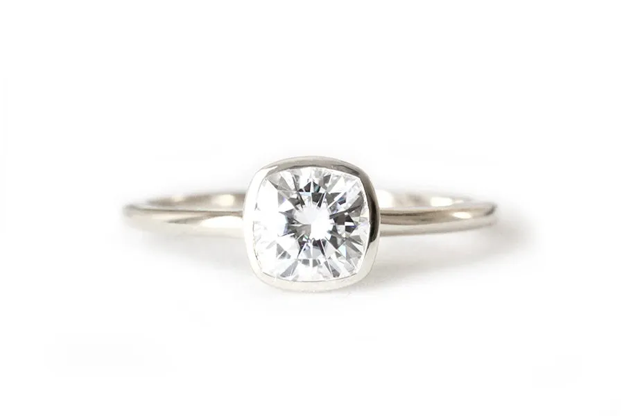 Zoe Cushion Lab Diamond Ring