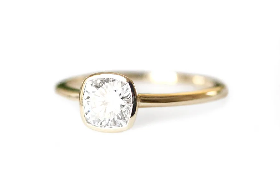 Zoe Cushion Lab Diamond Ring