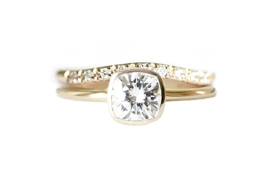 Zoe Cushion Lab Diamond Ring